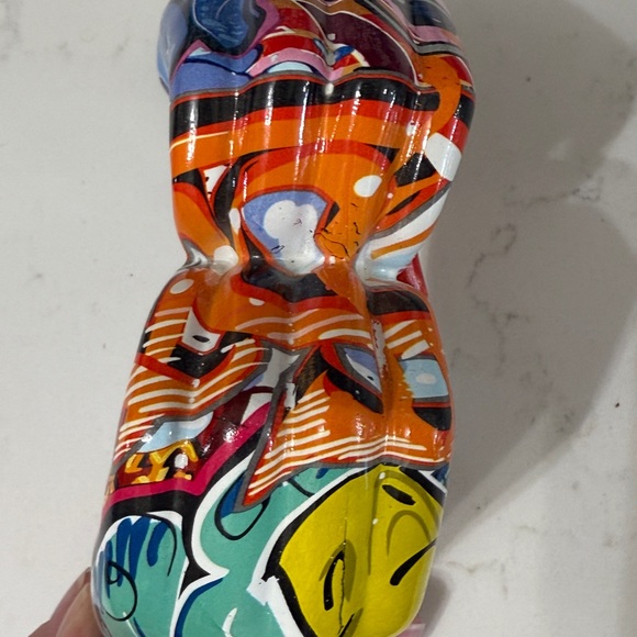 Colorful Graffiti Heart-Shaped Sculpture - Picture 3 of 4